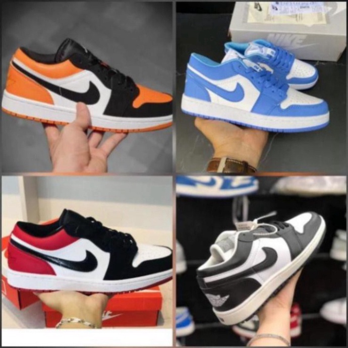 Giày jd1 cổ thâp, Giày Sneaker jd1  nam nữ hot hit hàng cao câp, giày cam đen ,