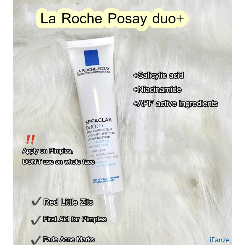 (Hàng Mới Về) Kem Chăm Sóc Da Chống Mụn Trứng Cá La Roche Posay Effaclar Duo (+) 40ml Ifanze