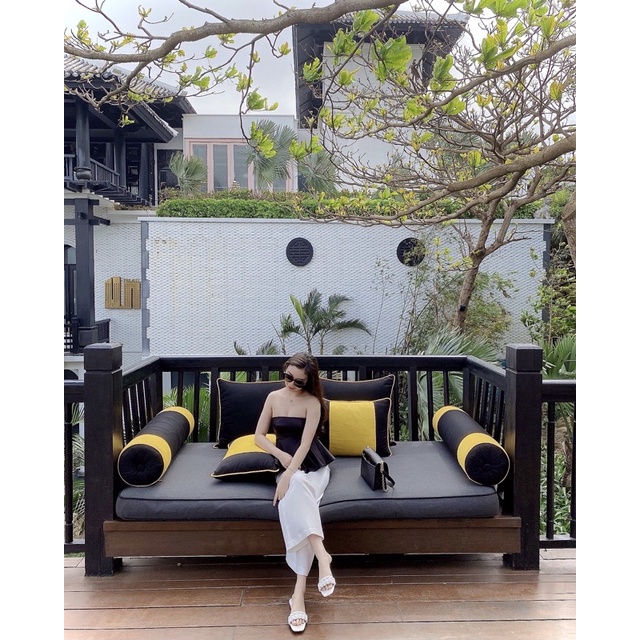 AT002 - Áo quây đen xòe