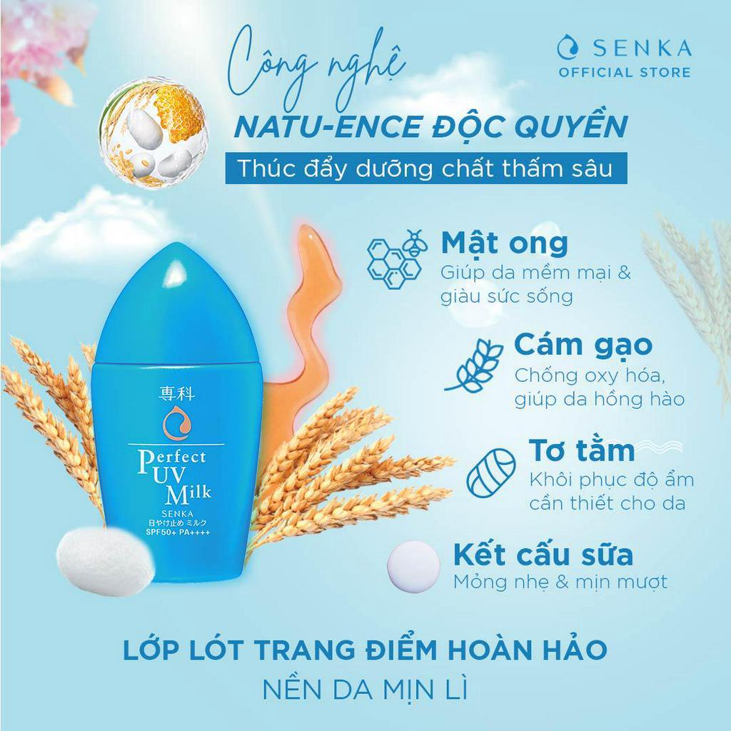 Kem chống nắng dạng sữa Senka Perfect UV Milk 40ml