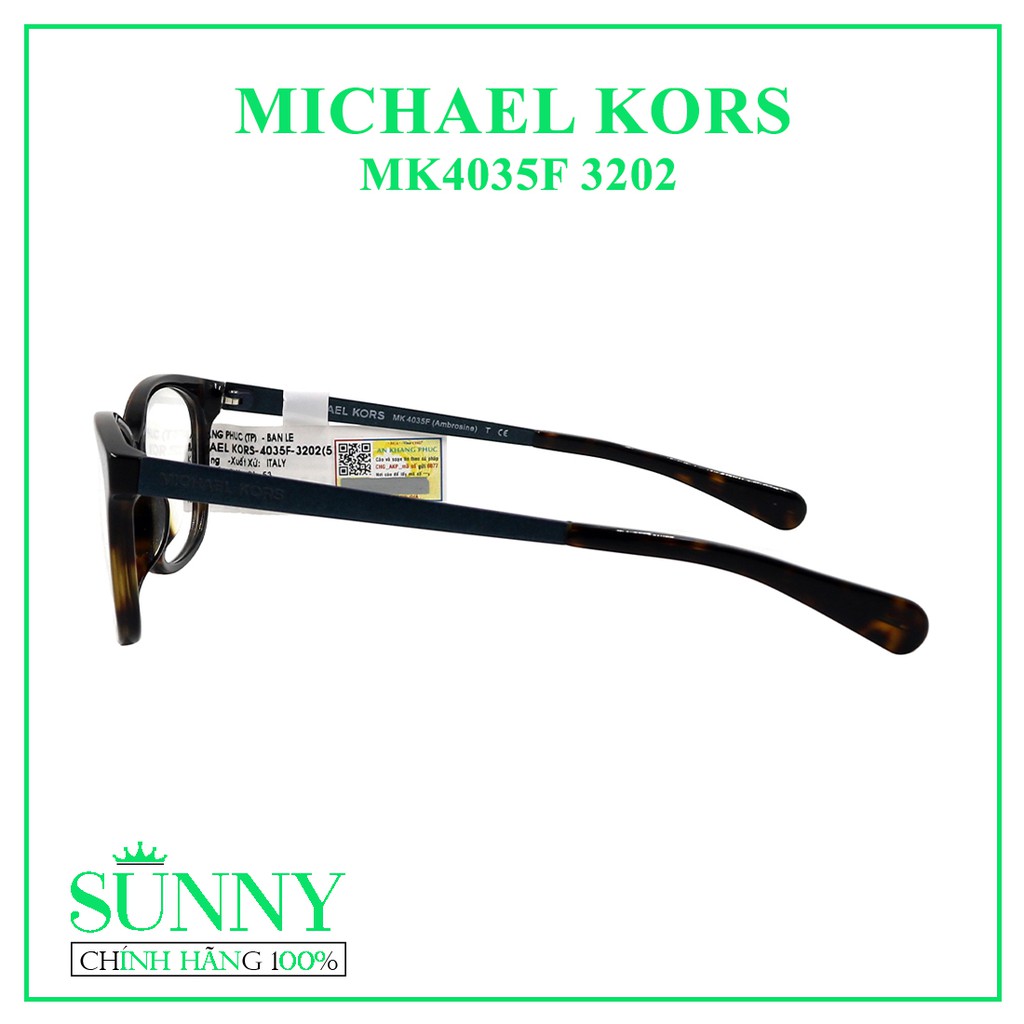 Gọng kính thời trang Michael Kors MK4035F 3202 chính hãng, thiết kế dễ đeo bảo vệ mắt