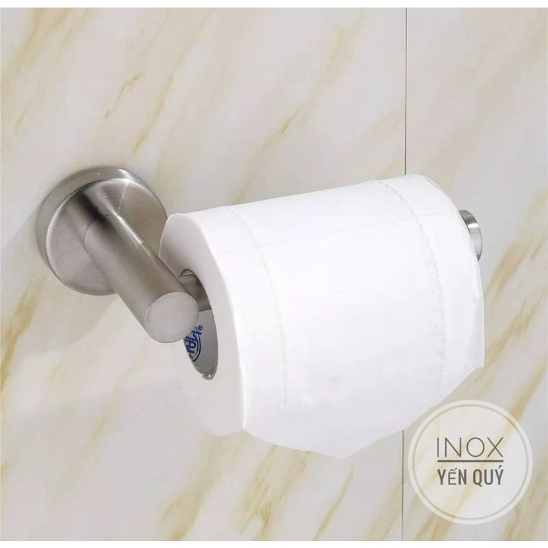 INOX304 GIÁ TREO GIẤY VỆ SINH KHOAN TƯỜNG TIỆN LỢI