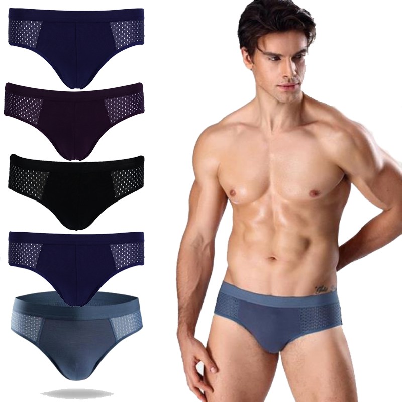 Combo 5 quần sịp chéo thông hơi, quần lót cho nam giớisupper
