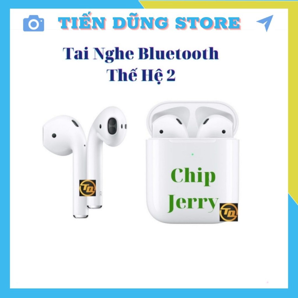 Tai Nghe Bluetooth TWS Thế Hệ 2-Phiên Bản Cao Cấp Nhất-Đầy Đủ Tất Cả Các Chức Năng-Sạc Không Dây-Cảm Biến Dừng/Phát Nhạc