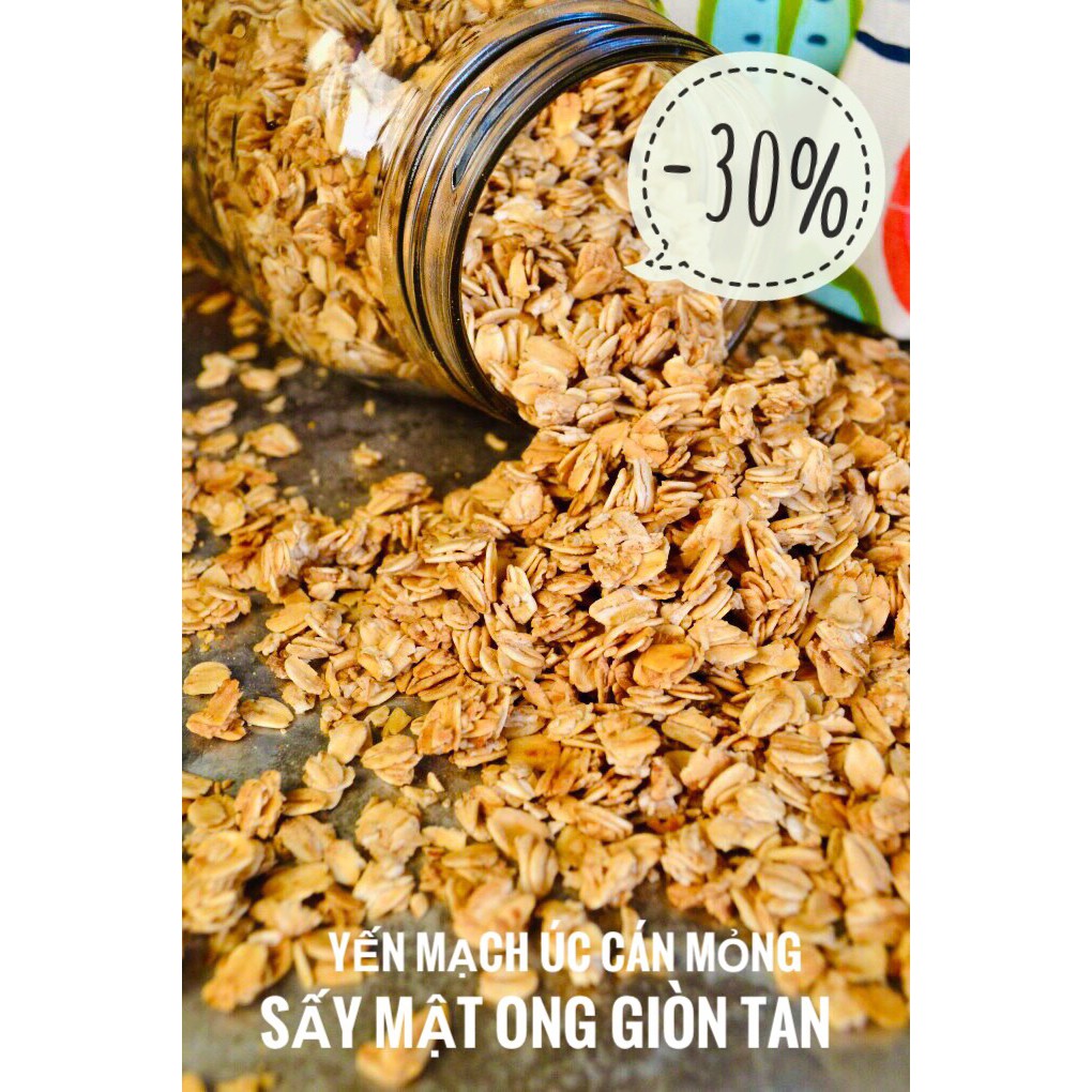 [200G] Yến Mạch Úc Sấy Mật Ong Golden Farm