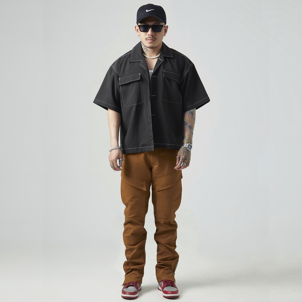 Quần túi hộp kaki có khoá zipper nam nữ unisex Universe Pocket Pants