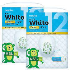 Tã quần siêu cao cấp Nhật Bản Whito M58 (M, 58 miếng)