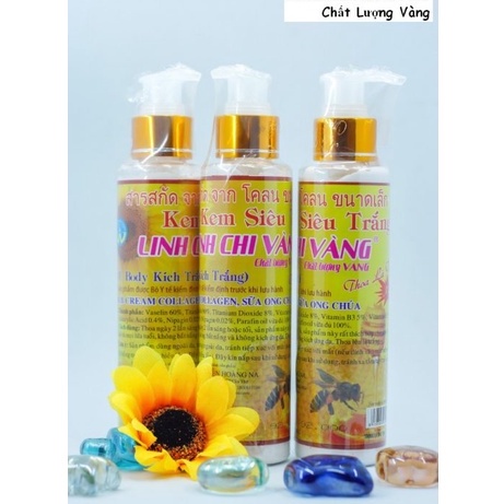 KEM Ủ BODY KÍCH TRẮNG SỮA ONG CHÚA LINH CHI VÀNG 170G