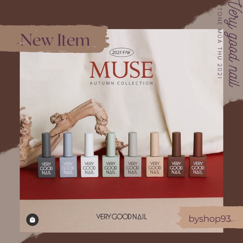 [Very Good Nail] Bộ sản phẩm sơn gel cao cấp Hàn Quốc collection autumn 2021 ( 8 màu)