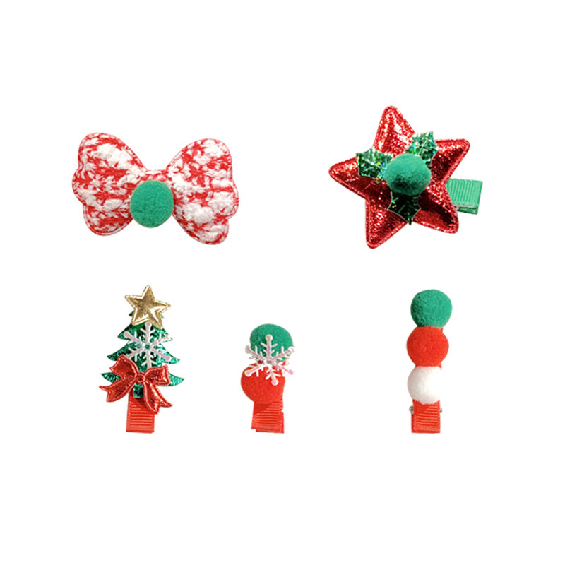 Kẹp Tóc Hoạt Hình Thiết Kế Giáng Sinh Đáng Yêu Thời Trang