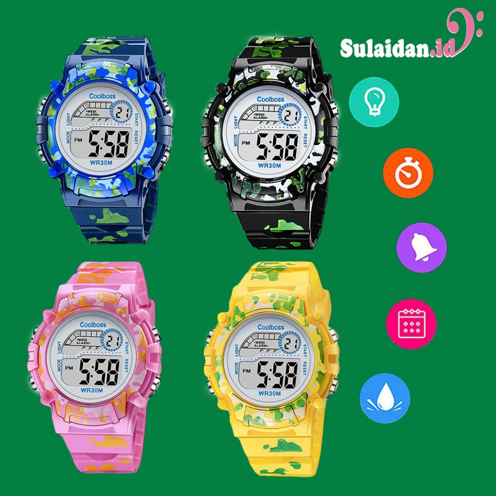 Đồng Hồ Điện Tử Chống Thấm Nước Phong Cách Thể Thao 1015 Cho Bé | BigBuy360 - bigbuy360.vn