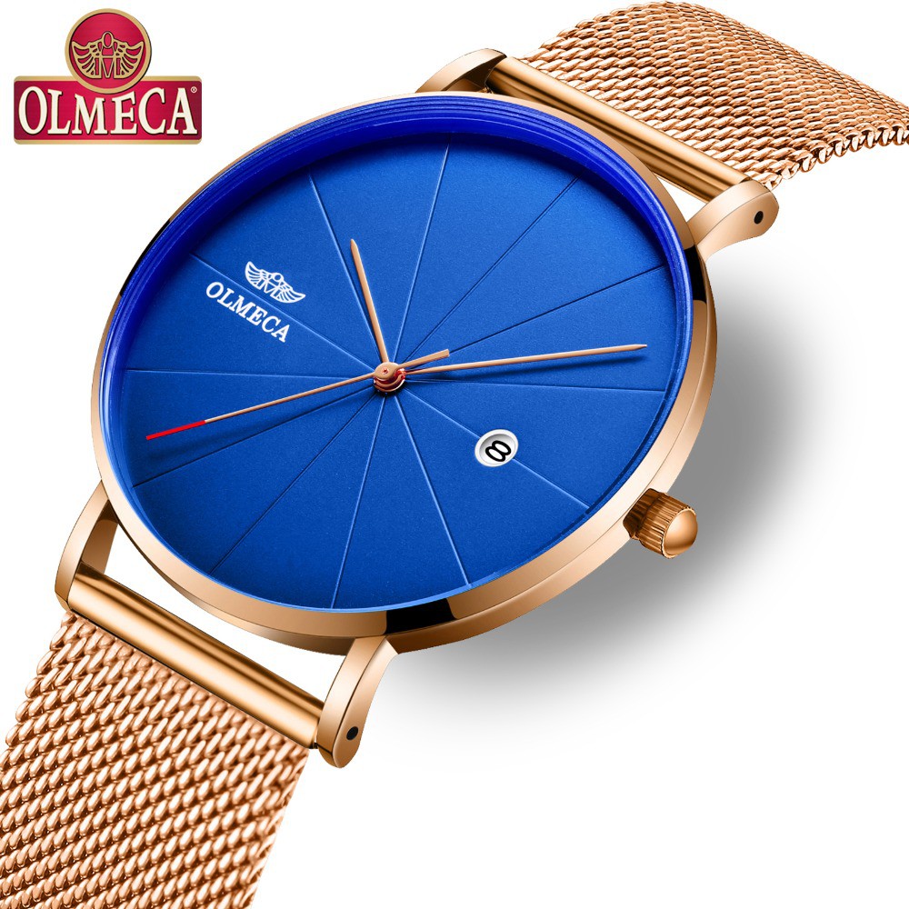 ĐỒNG HỒ NAM CHÍNH HÃNG OLMECA DÂY THÉP KHÔNG GỈ THỜI TRANG | BigBuy360 - bigbuy360.vn