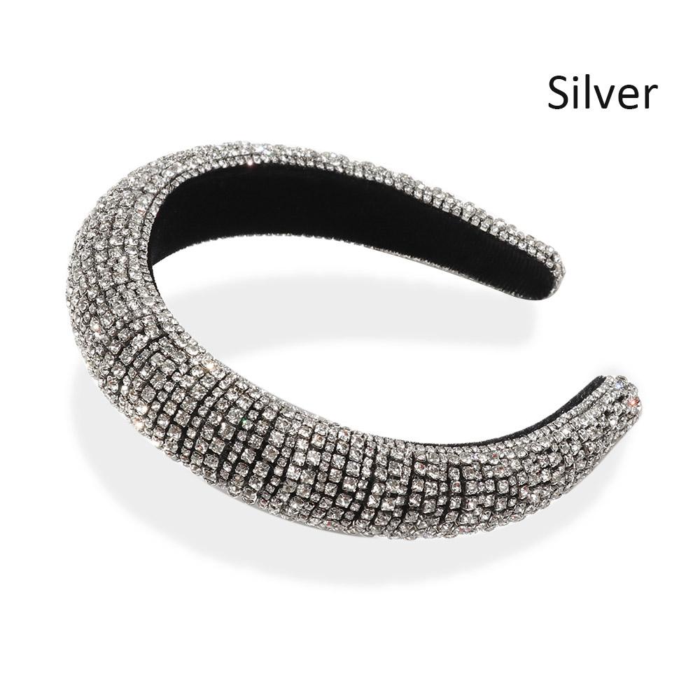 MELODG Băng Đô Cài Tóc Handmade Đính Đá Pha Lê Toàn Diện Cho Nữ