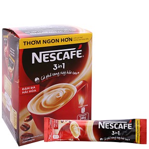 [GÓI LẺ] Cà Phê Hòa Tan 3 Trong 1 Đậm Đà Hài Hòa/ Đậm Vị Cà phê Nescafé/ Cafe sữa đá (1 gói đỏ xanh 17g/1 gói nâu 20g)