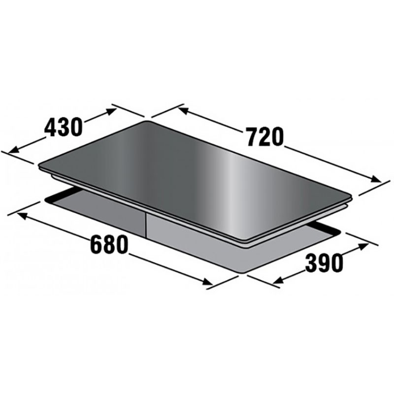Bếp  từ đôi Kaff KF-FL666II - Xuất xứ Malaysia - Đầu đốt EGO Made in Germany- Bảo hành 60 tháng
