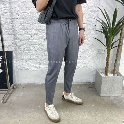 Quần vải âu GATE6 dáng regular fit, cộc ngang mắt cá trendy với cạp chun siêu co giãn - Dressy | BigBuy360 - bigbuy360.vn