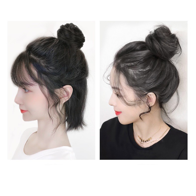 TÓC GIẢ BÚI MINI DẠNG KẸP(1 CẶP)