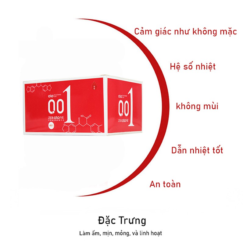 Bao cao su siêu mỏng OLO 0.01 hàng cao cấp siêu truyền nhiệt