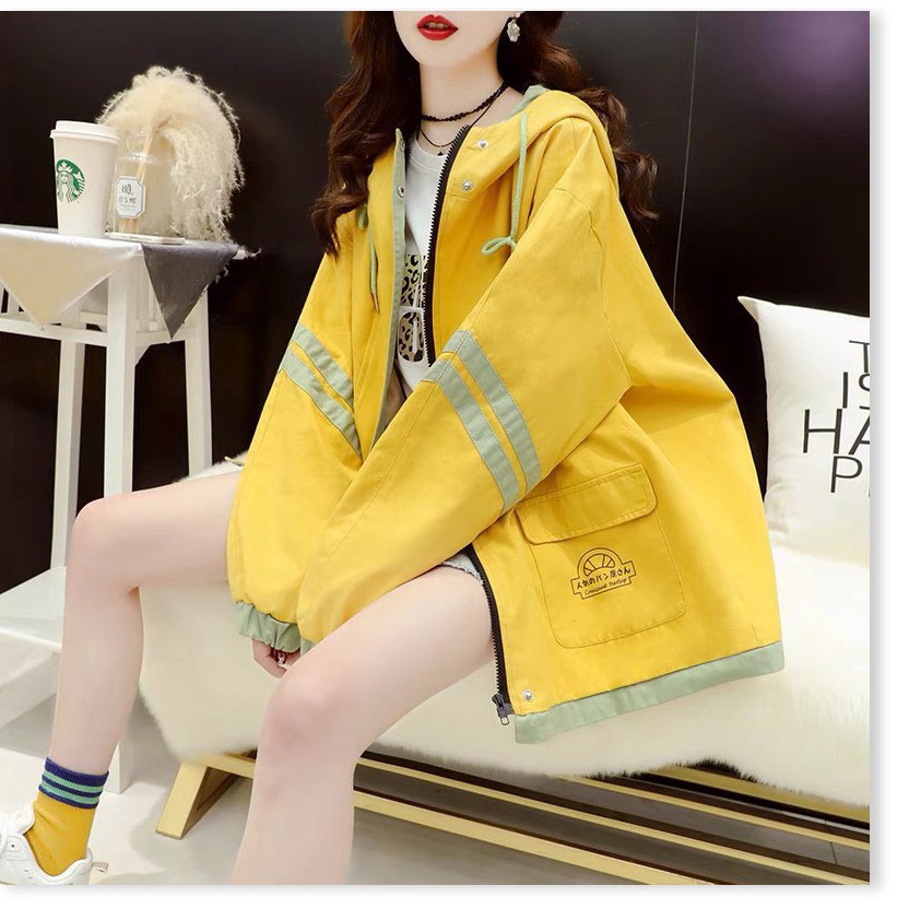 ÁO KHOÁC DÙ NỮ PHỐI MÀU TINH TẾ SẮC NÉT THỜI TRANG SIÊU CUTE