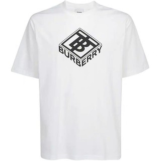 Áo thun cotton tay ngắn in họa tiết Burberry thời trang cho nam và nữ
