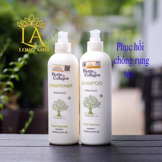 Bộ Dầu Gội Biotin Collagen Trắng hỗ trợ ngăn rụng tóc