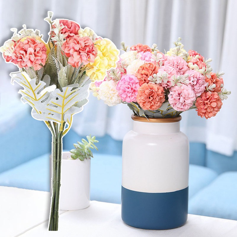 Artificial Flower Hydrangea Silk Flower Wall Living Room Wedding Decoration