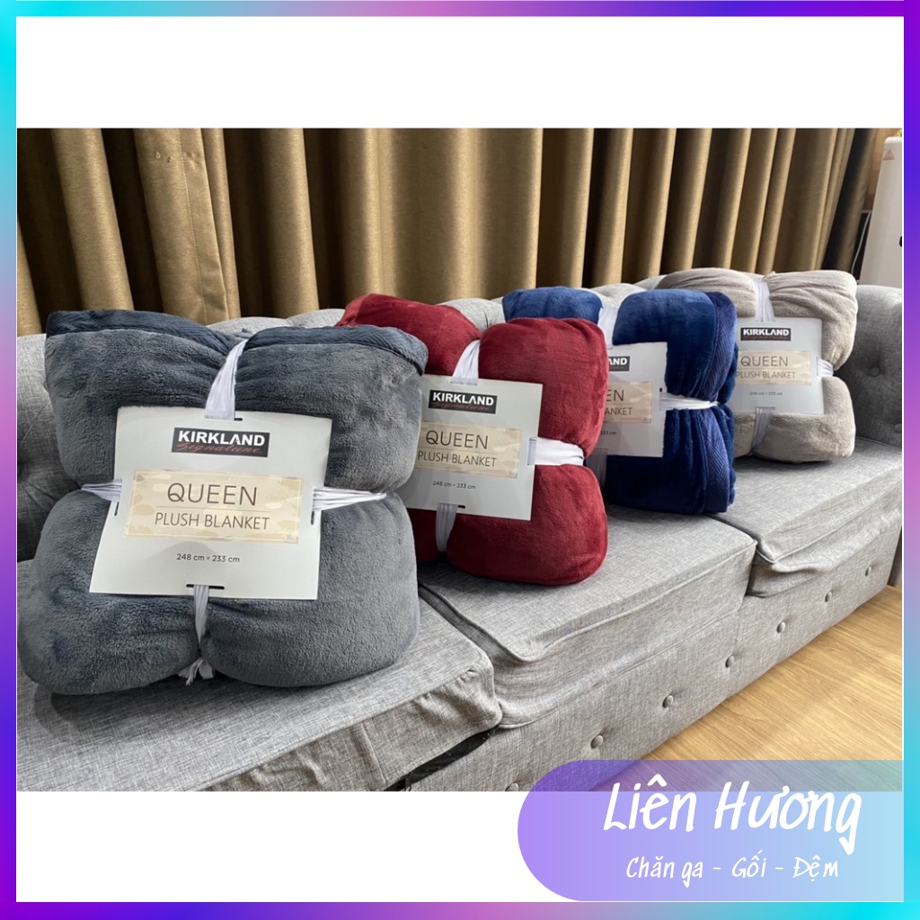 Chăn Lông Tuyết Queen Mùa Đông chuẩn loại 1, Mềm Lông Cừu Kirkland Qeen Cao Cấp Chuẩn Xuất Khẩu