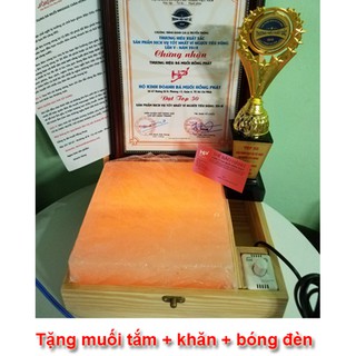[Chính hảng] Đá muối massage chân mặt thẳng