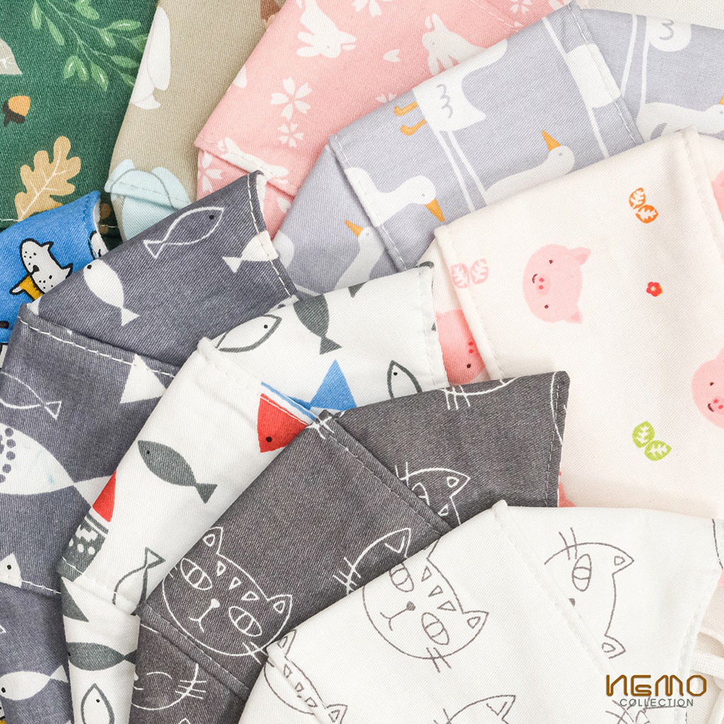 Khẩu Trang Vải 4D Nemo Collection, Chống Nắng, Lọc Khuẩn, Thoáng Khí Không Gây Mụn - KTXS