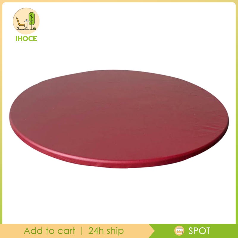 Khăn Trải Bàn Tròn 100cm Bằng Polyester Co Giãn Chống Dầu Màu Trơn Cho Nhà Bếp / Nhà Hàng