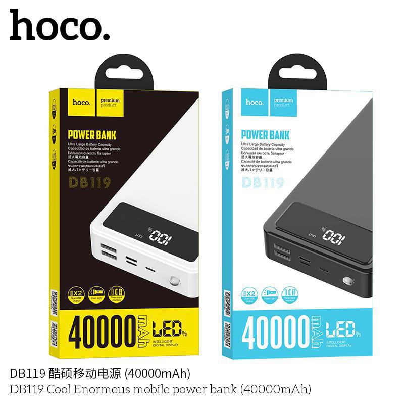 Sạc dự phòng 40.000mAh Hoco DB119 - Bảo hành Toàn Quốc Powerbank 40000 mah