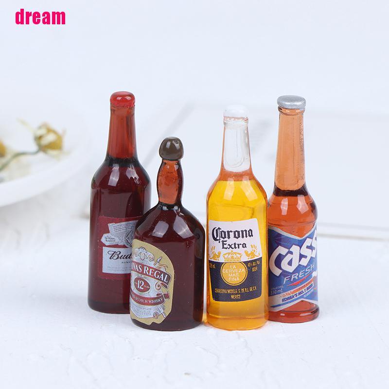 Bộ 10 Chai Rượu Vang Tỉ Lệ 1: 1 Trang Trí Nhà Búp Bê