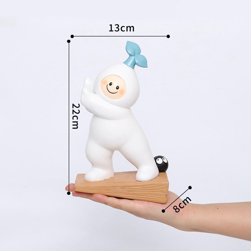 Tượng Hoạt Hình Bằng Nhựa Resin Sáng Tạo Trang Trí Nhà Cửa
