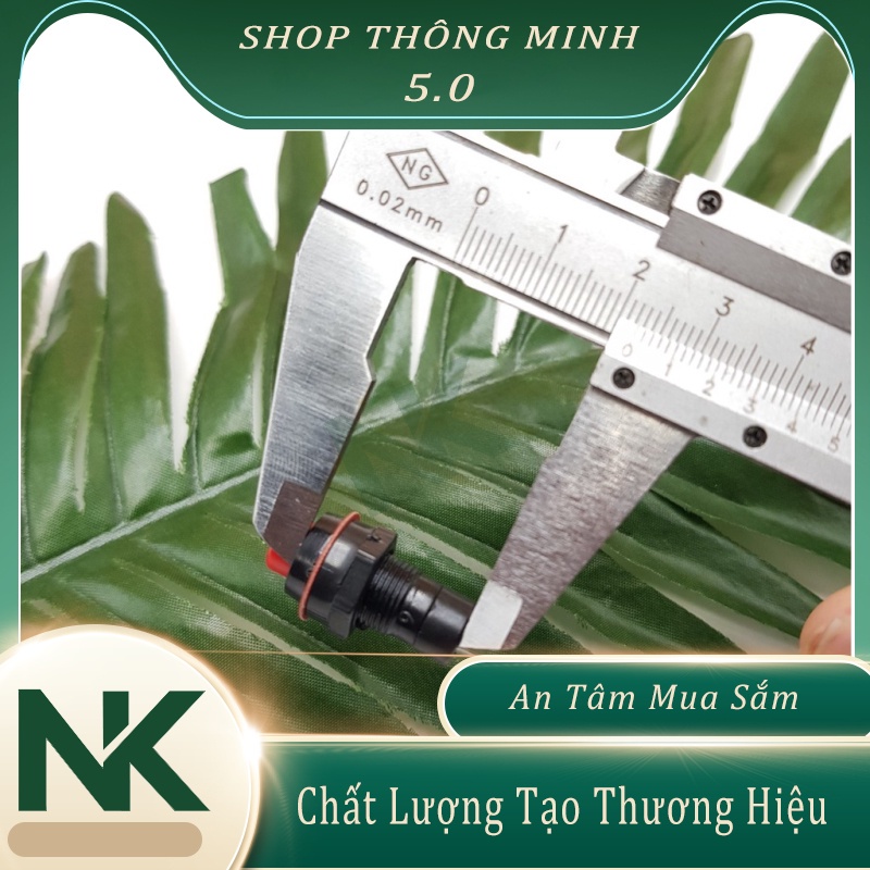 Công Tắc Bật Tắt Nguồn 3A 10MM Nút Nhấn Giữ On Off