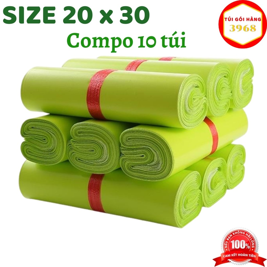 Túi gói hàng [FREESHIP] Compo 10 Túi gói hàng niêm phong cao cấp size 20 X 30