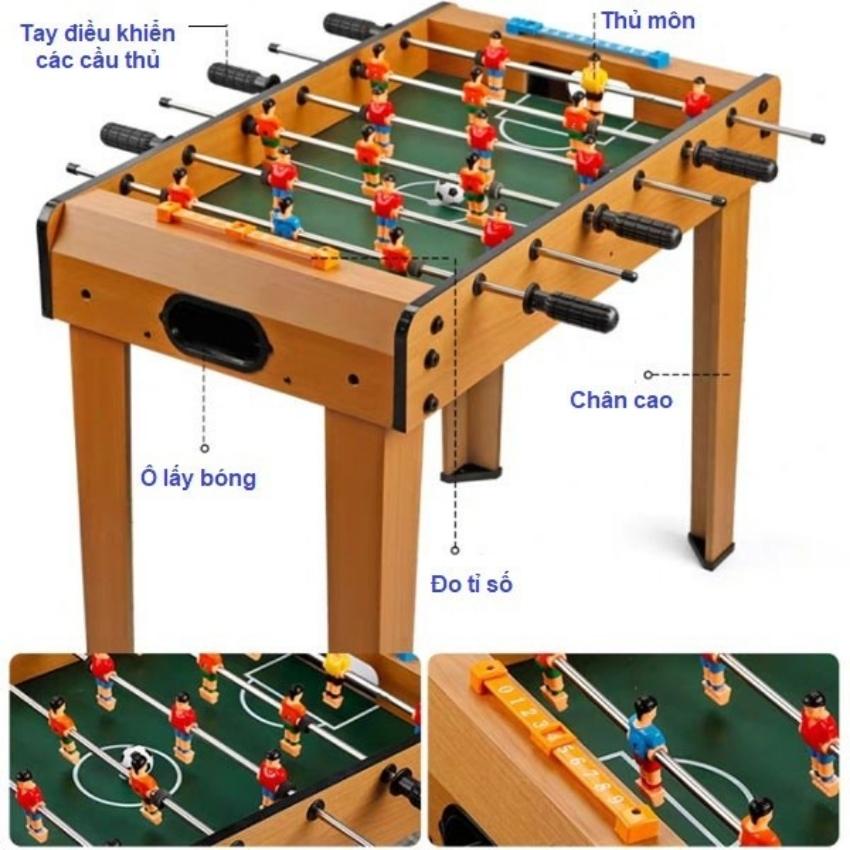 Đồ chơi bàn bi lắc bóng đá 6 tay cỡ lớn chân cao Table Top Football TTF-69CC