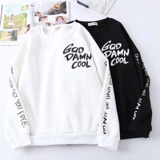Áo SWEATER CẶP TRẮNG ĐEN