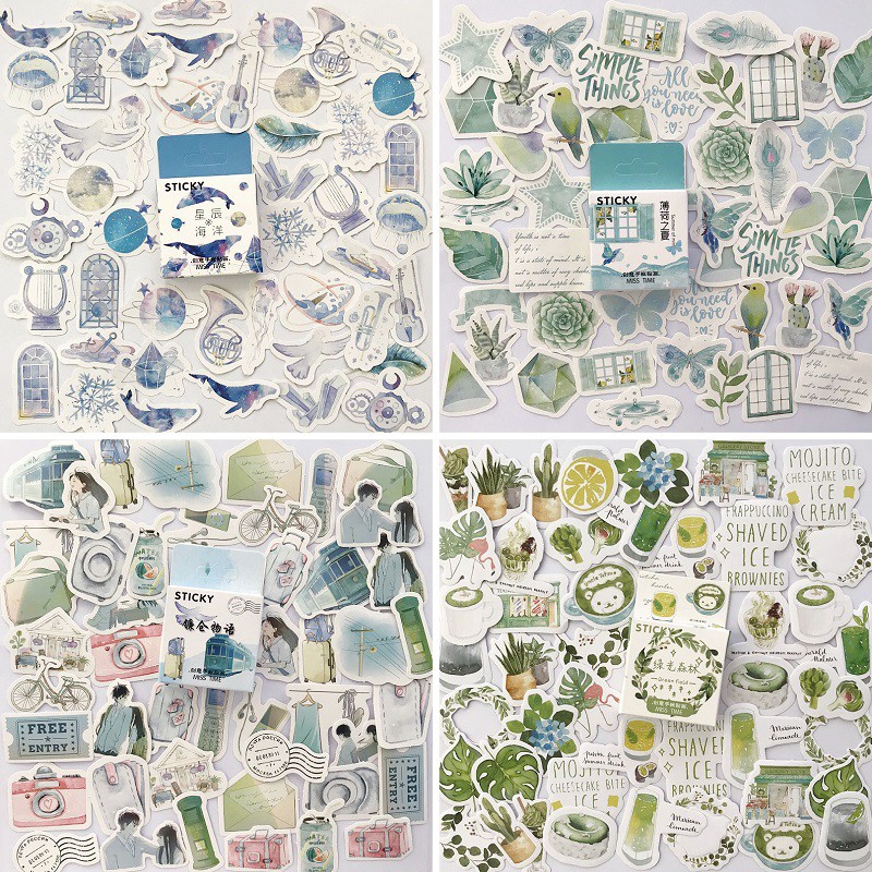 Hộp 46 sticker giấy SH4604 Gachini