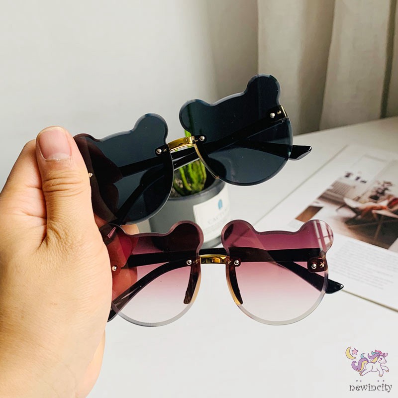 Kính Mát Gọng Tai Gấu Đáng Yêu Cho Bé
