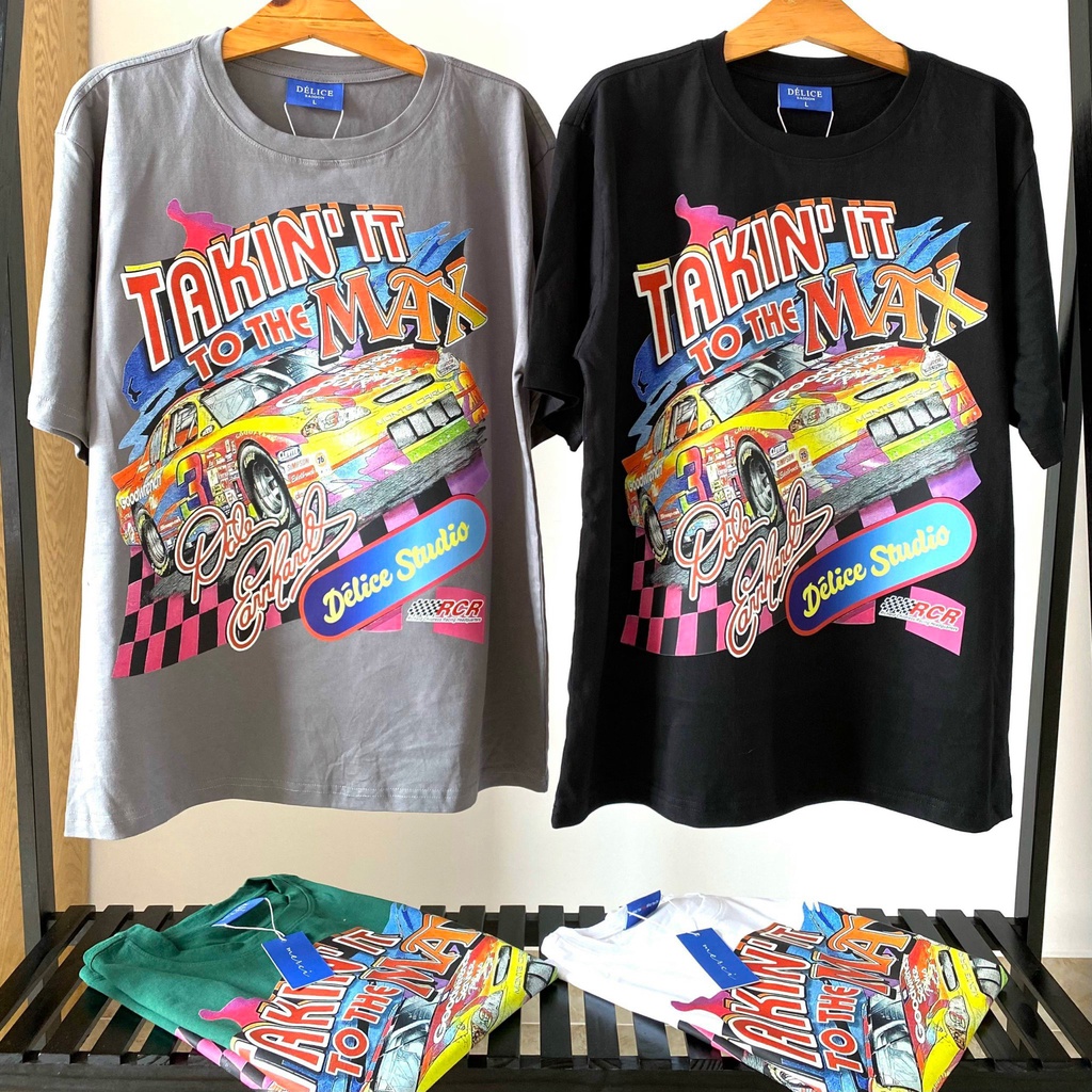 [ Full Box + Tag ] Áo thun phông Unisex cotton 100% form rộng tay ngắn TAKIN IT TO THE MAX