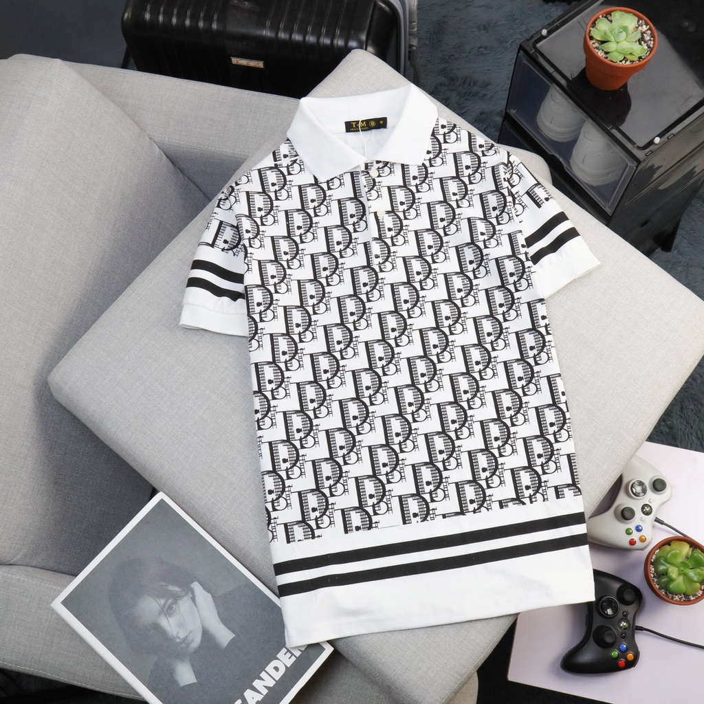 ❤ Áo Thun Nam Ngắn Tay Có Cổ Bẻ Polo Thêu LoGo