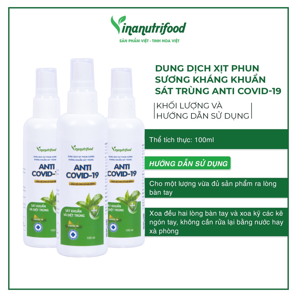 Dung dịch xịt phun xương kháng khuẩn sát trùng, khử trùng, khử mùi không gian nhà cửa, đồ vật