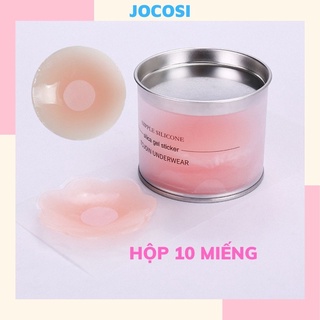 Miếng dán ngực ti silicon, dán ti Hộp 5 cặp sử dụng nhiều lần JOCOSI H02, 306