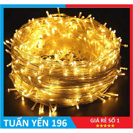 🌟 Dây đèn LED trang trí nháy chớp 50m / 100m, trắng, vàng, nhiều màu lắp cây, nhà, sân vườn🌟