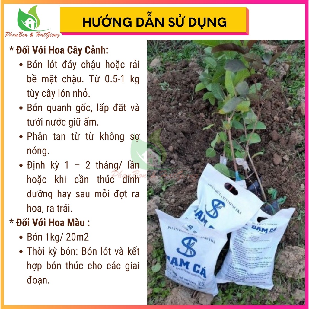 Đạm Cá, Đạm Cá Viên,  Phân Bón Hữu Cơ Đạm Cá Viên 1kg