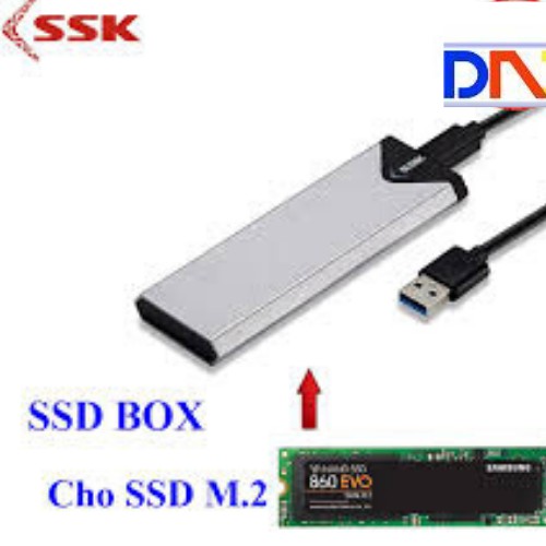 Box chuyển SSD M2 Sata sang ổ cứng di động - SSK SHE-C320 chuẩn USB 3.0 - 5Gbps M.2- Hàng Chính Hãng Bảo Hành 6 Tháng | BigBuy360 - bigbuy360.vn