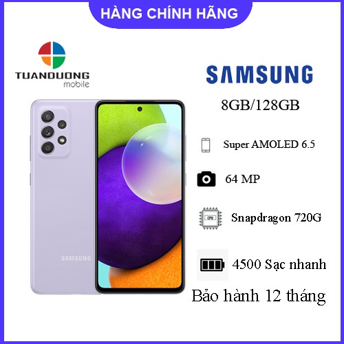 Điện thoại Samsung Galaxy A52 (8GB/128GB) Hàng Mới Nguyên Hộp - Bảo Hành Chính Hãng