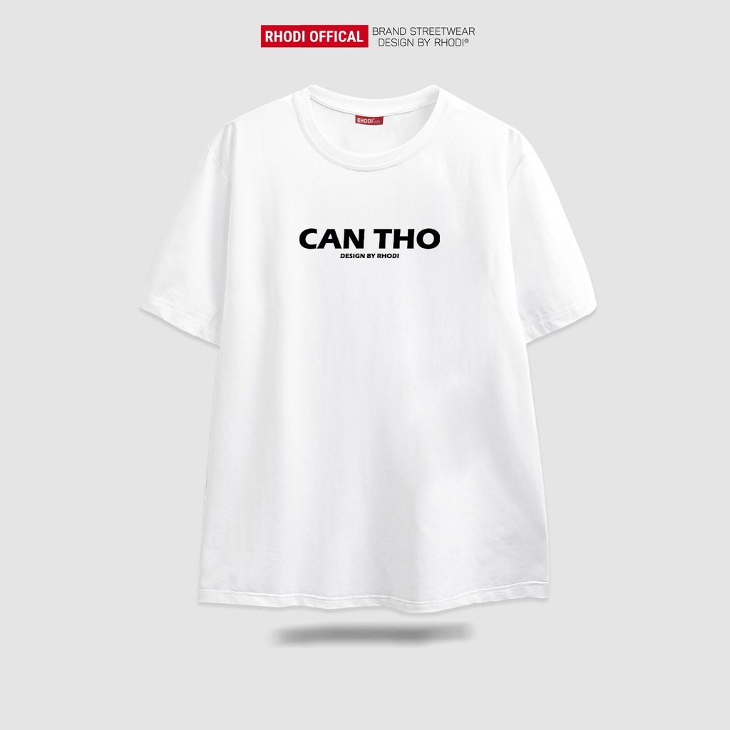 Áo thun local brand RHODI phông cổ tròn tay lỡ unisex nam nữ thế hệ genz Text Cần Thơ