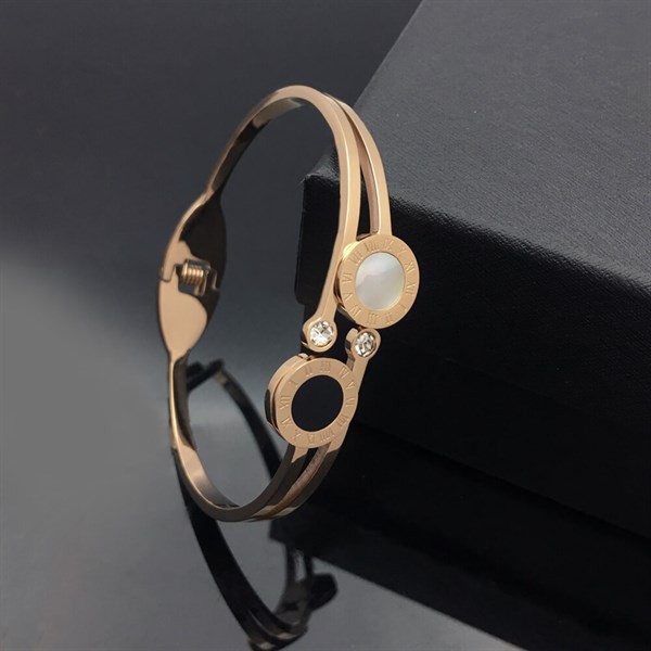 Vòng Tay Mạ Kim Loại Titanium Cá Tính Hot Trend Shell Love Roma Time Brand Fashion Jewelry Cuff Love Bracelet Bangles | BigBuy360 - bigbuy360.vn