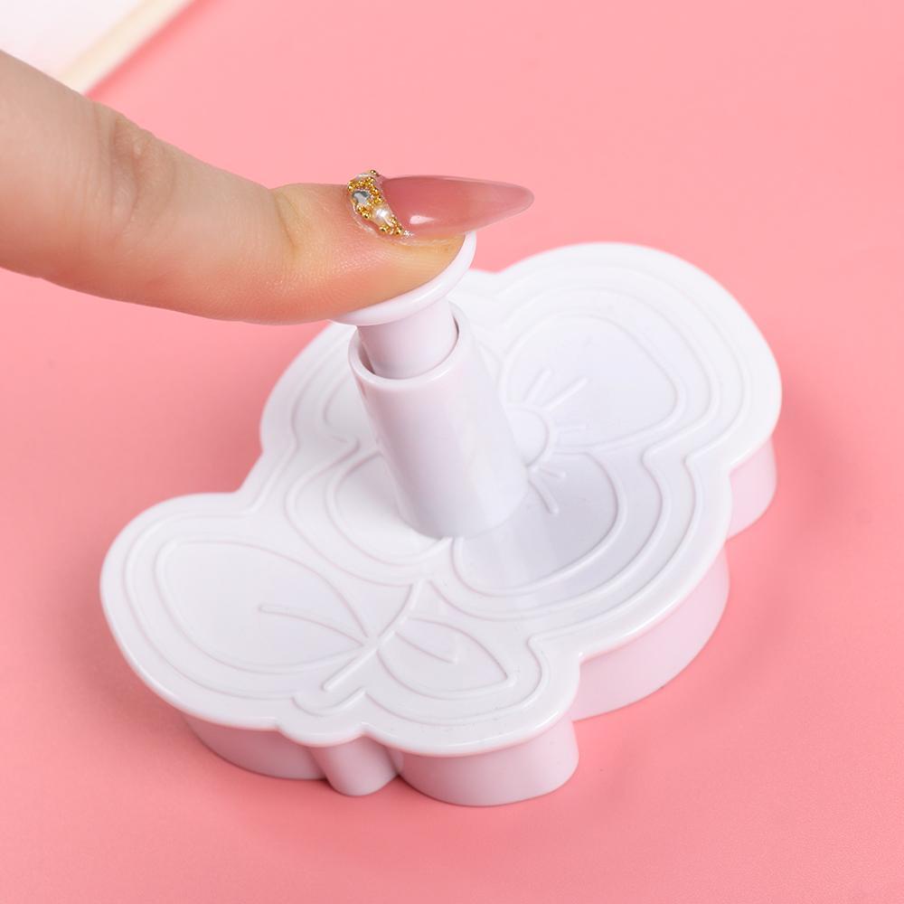 FOREVER Khuôn Nhấn Tạo Hình Bánh Quy Hình Hoa Bằng Nhựa